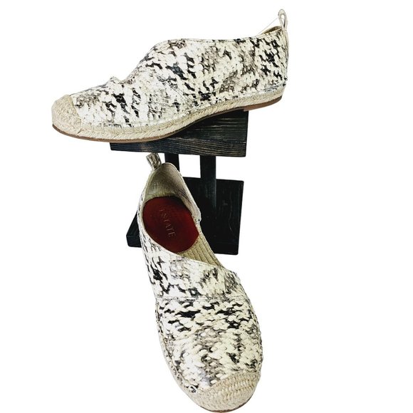 1.STATE Women's White Dela Espadrille Flat 8M EUC - Picture 1 of 9
